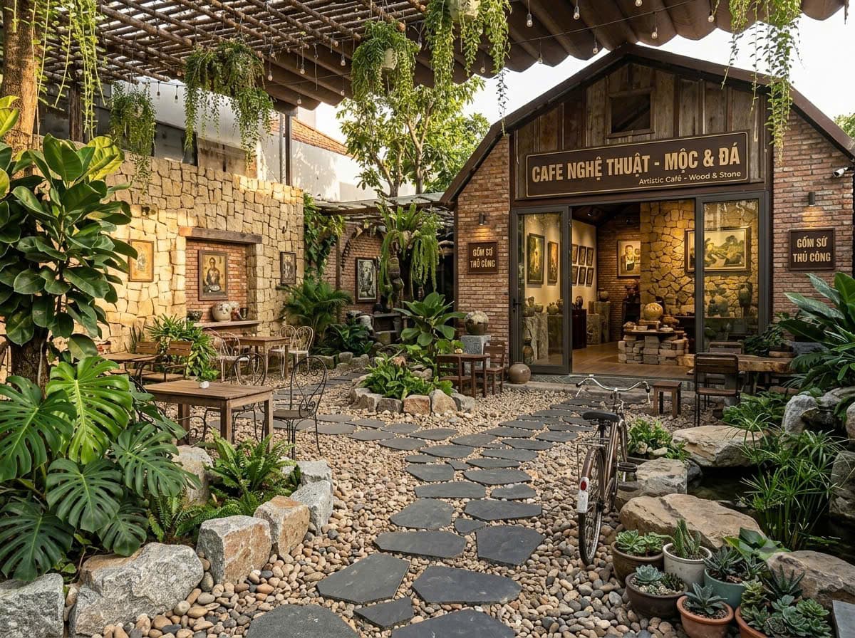 Cafe sân vườn (cao cấp)