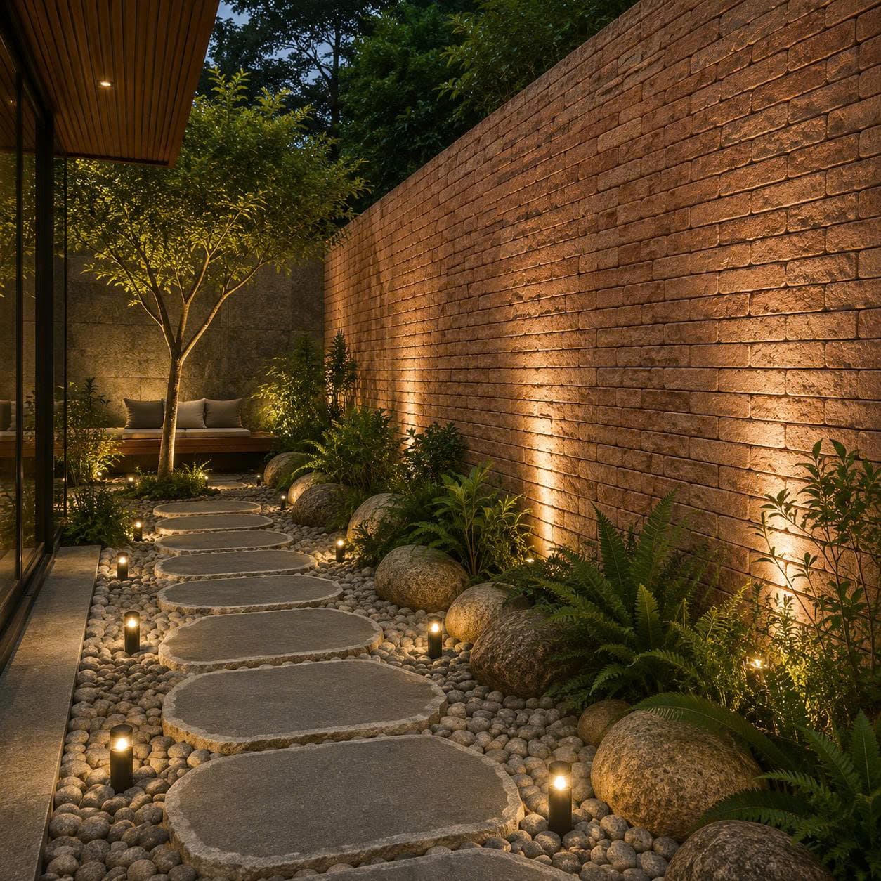 Sân vườn nhiệt đới (tiết kiệm)