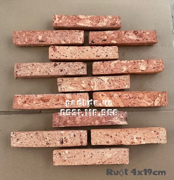 Gạch cổ ruột ốp tường 4x19-20 cm ốp trang trí