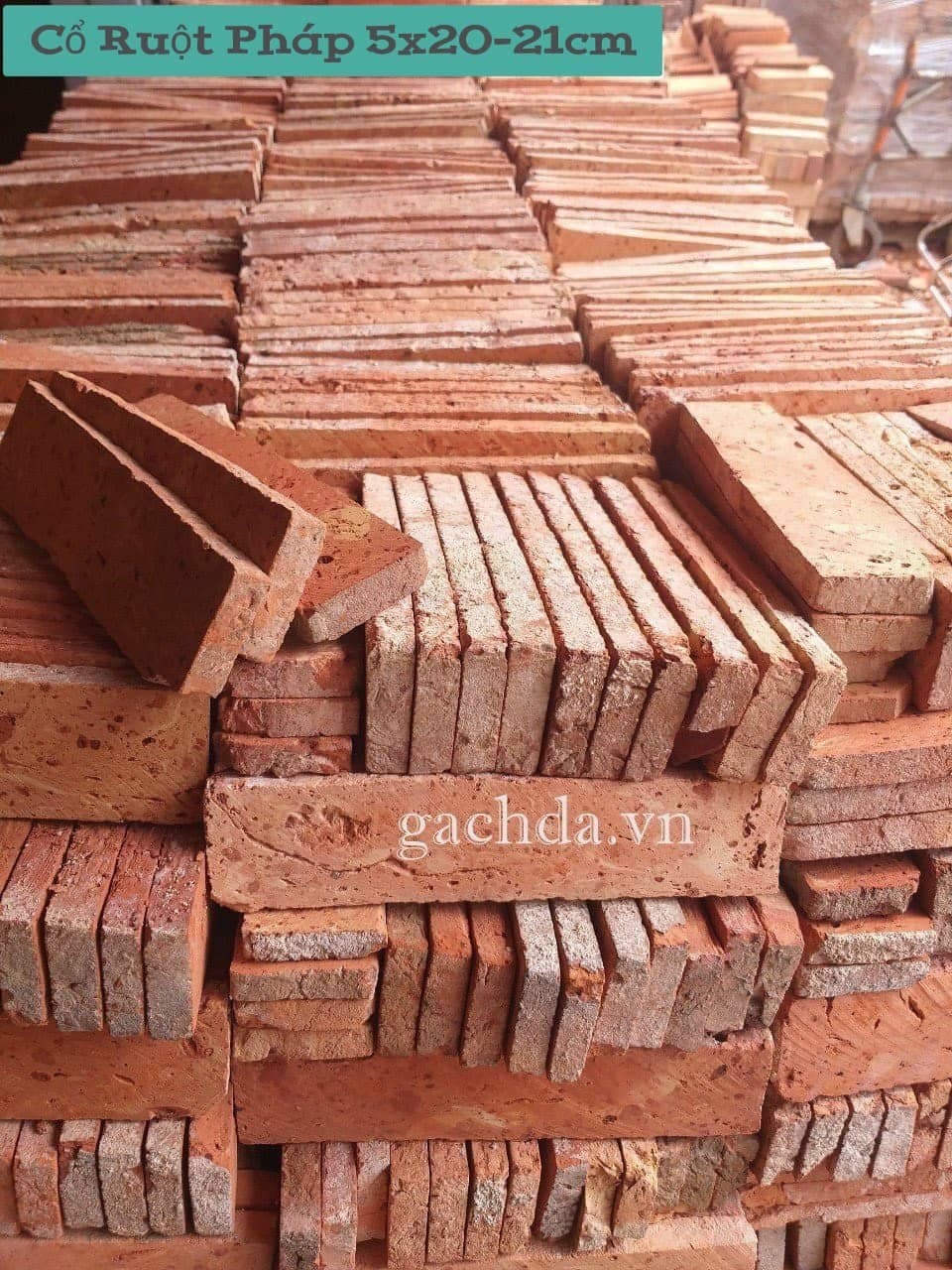 Gạch cổ ruột ốp tường 5x19-20 cm ốp trang trí 