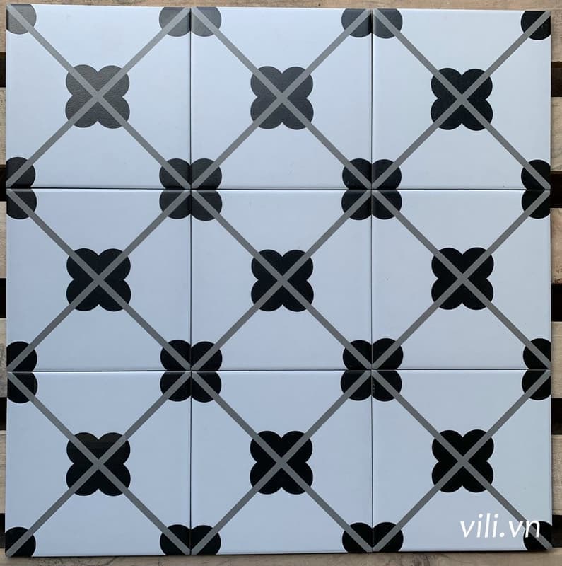 Gạch bông lát nền 20x20 VL203 cổ điển