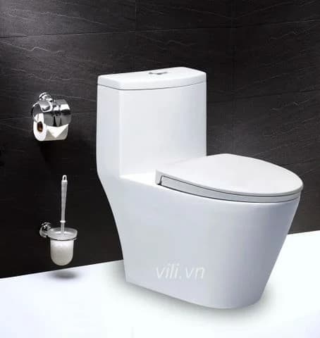 Bàn cầu Caesar CD1363 một khối nắp êm