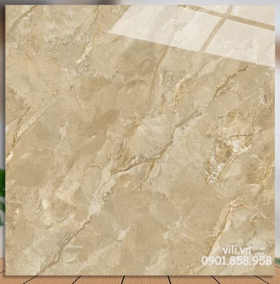 Gạch lát nền 60X60 Catalan XS 76032 đá bóng nâu vàng