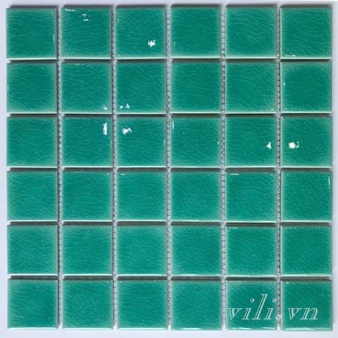 Gạch trang trí mosaic men rạn đơn sắc MHG 919