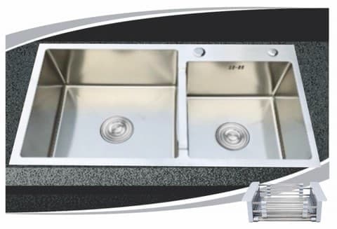 Chậu rửa chén 2 hộc C8245 inox 304
