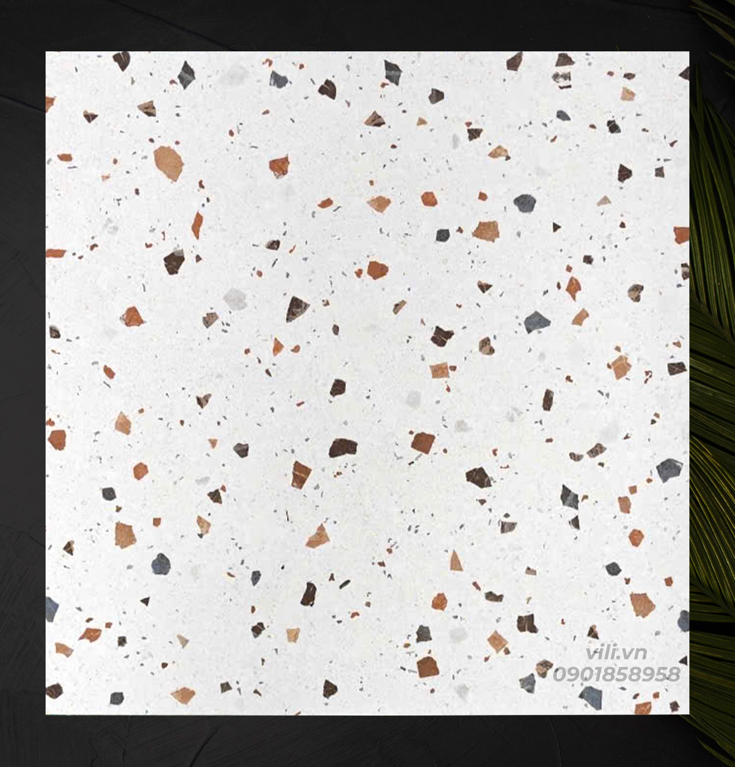 Gạch lát nền 80X80 TASA Terrazzo TSA9125 nhám