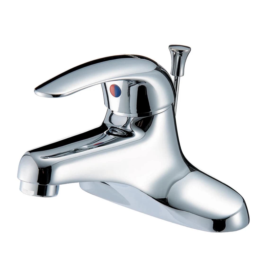 Vòi Nóng Lạnh Lavabo CAESAR B262CU Bộ Xả Nhấn Nhựa