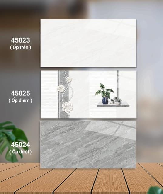 Gạch ốp tường 40x80 Catalan 45023 - 45025 - 45024 men bóng