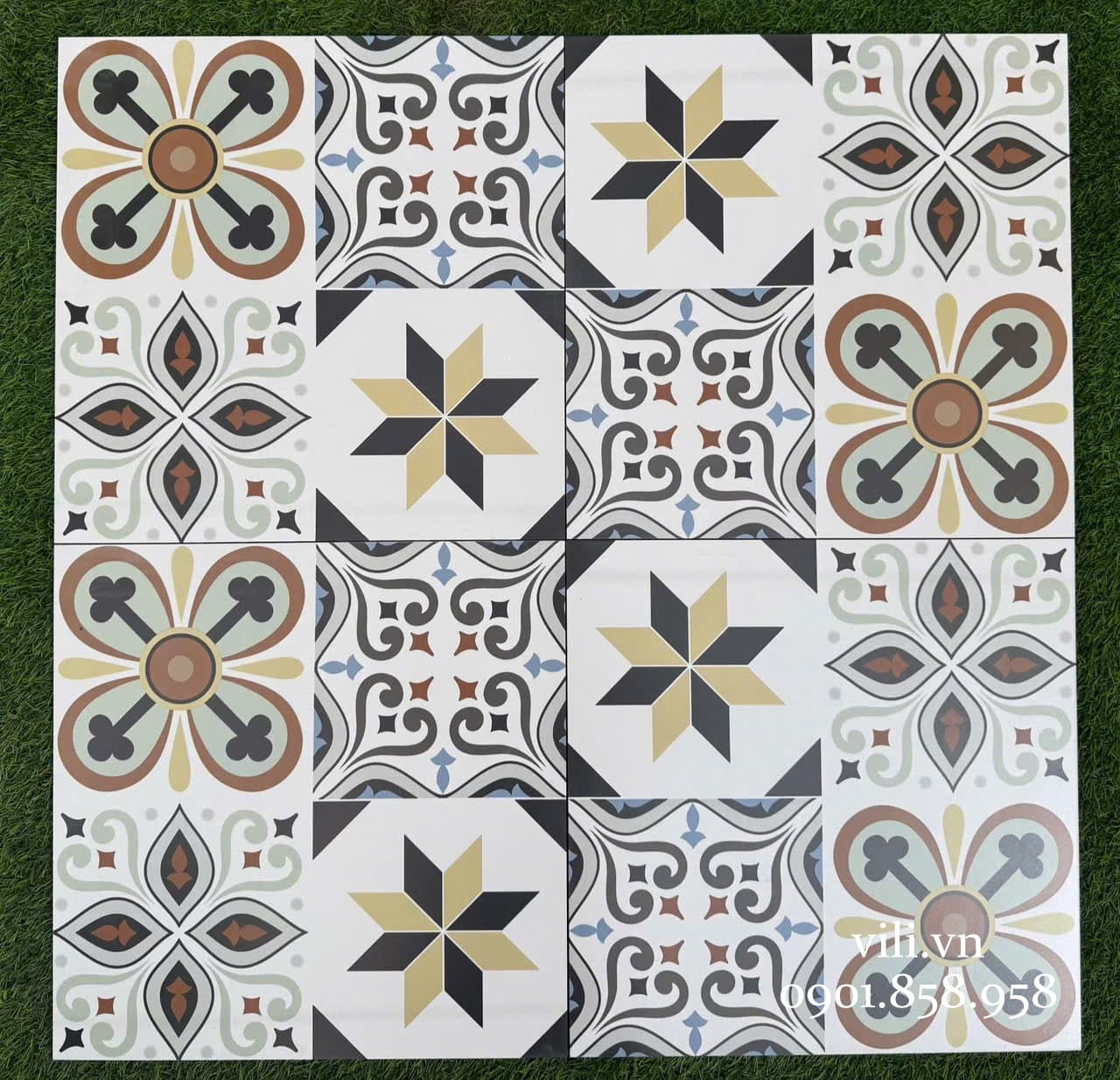 Gạch bông 40X40 LUX46004 đá mờ