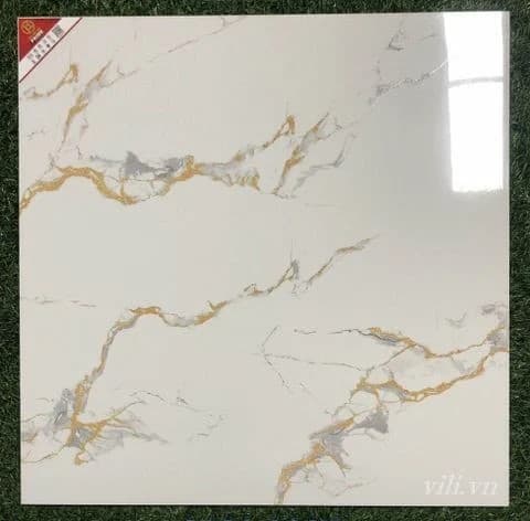Gạch lát nền 60X60 Prime 8477 đá bóng khắc kim