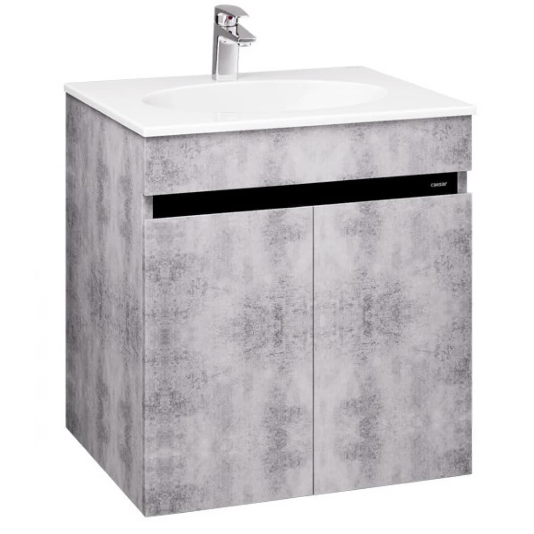 Bộ Tủ Lavabo Caesar Treo Tường LF5024/EH05024ASV Màu Xám